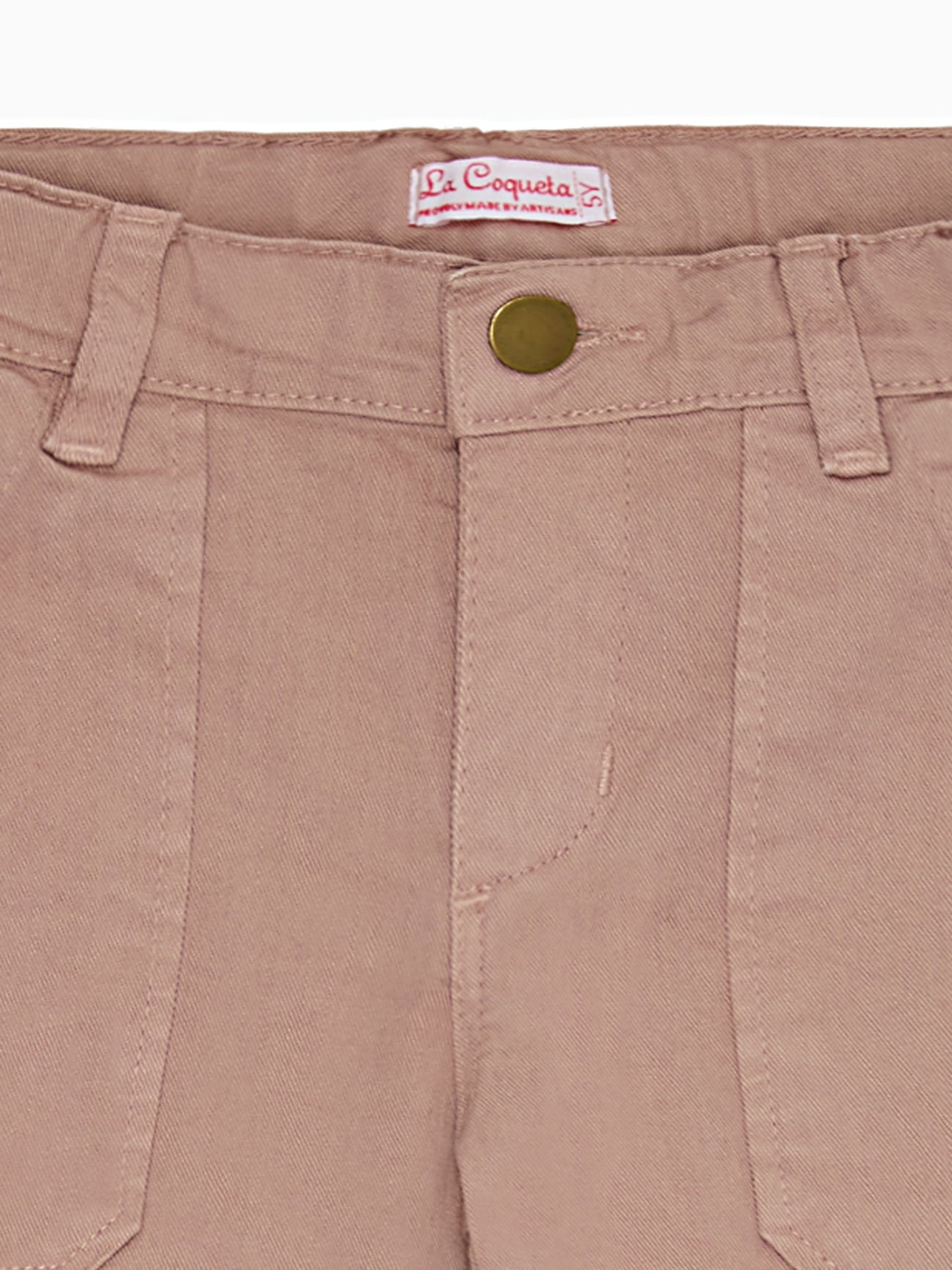 Dusty Pink Enola Girl Wide Leg Jeans