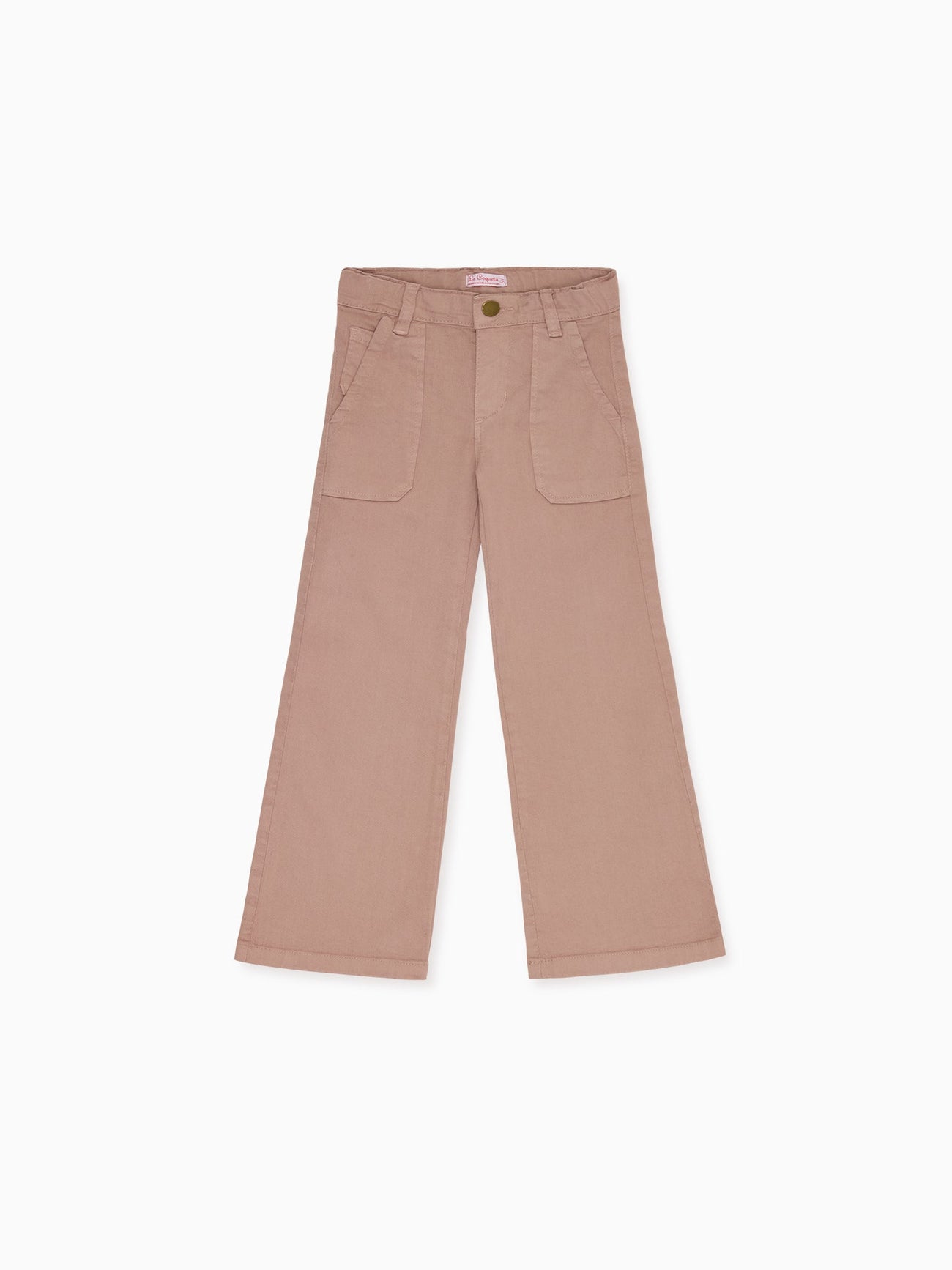 Dusty Pink Enola Girl Wide Leg Jeans