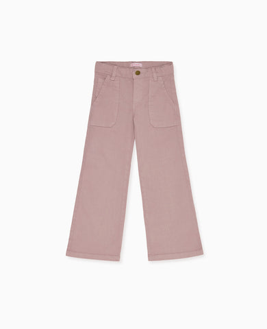 Dusty Pink Enola Girl Wide Leg Jeans