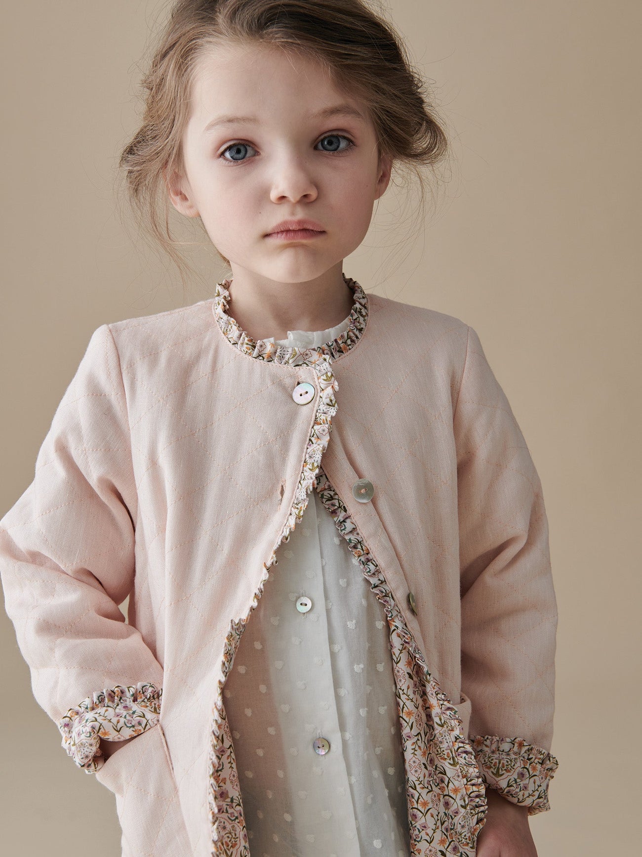 Dusty Pink Esther Girl Jacket