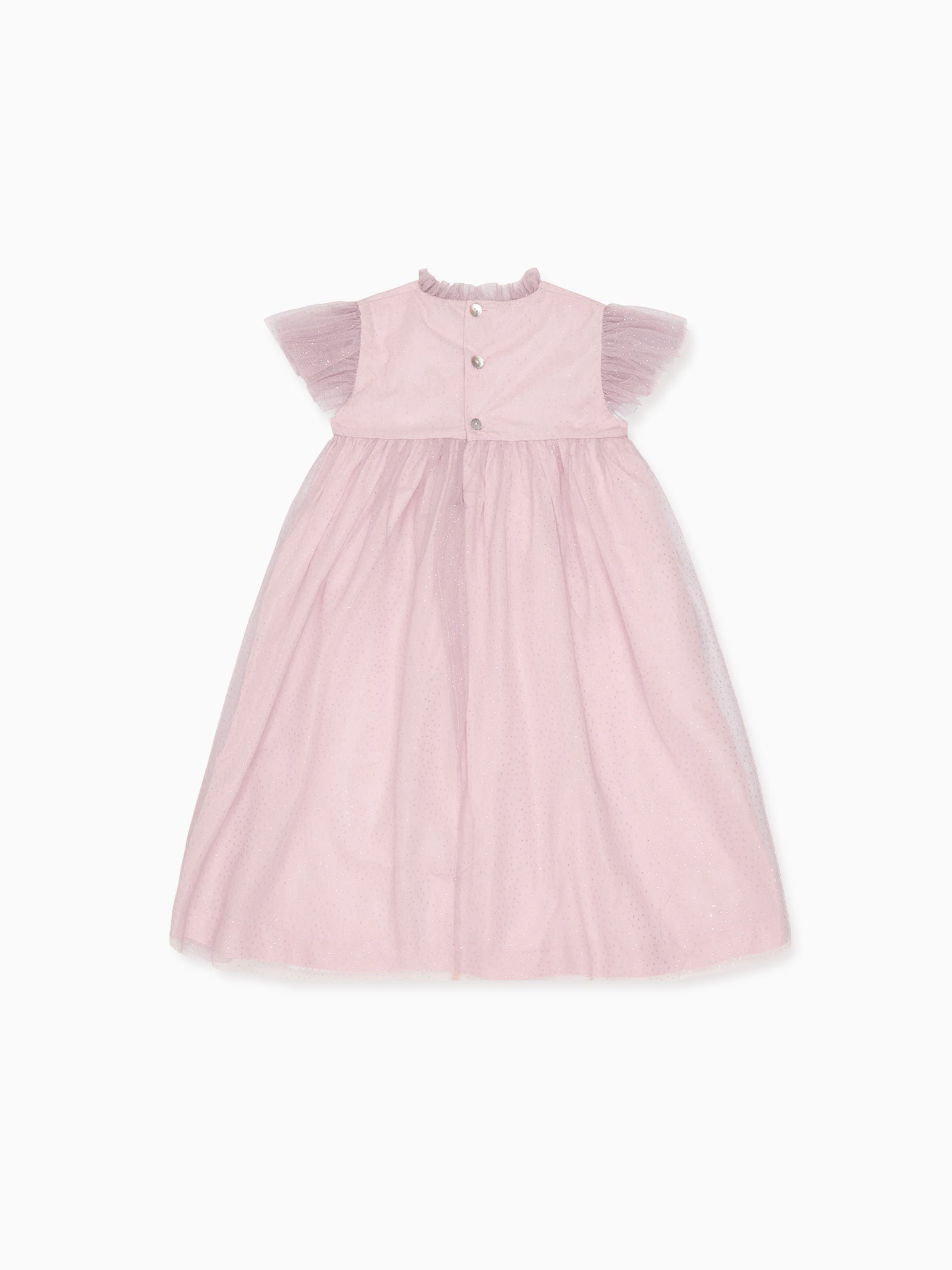 Dusty Pink Estrella Tulle Girl Empire Dress