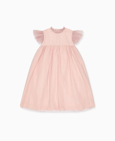 Dusty Pink Estrella Tulle Girl Empire Dress