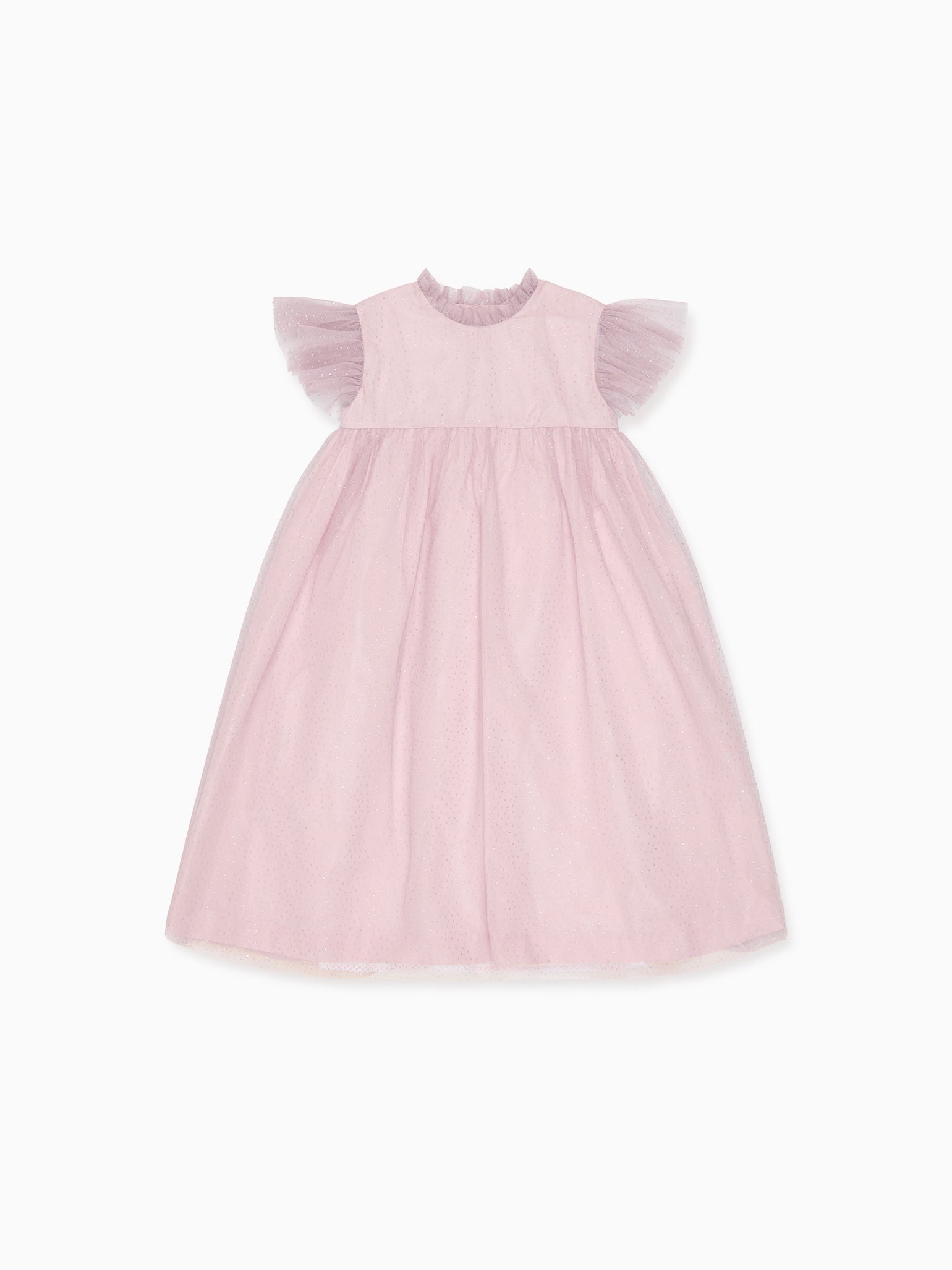 Dusty Pink Estrella Tulle Girl Empire Dress