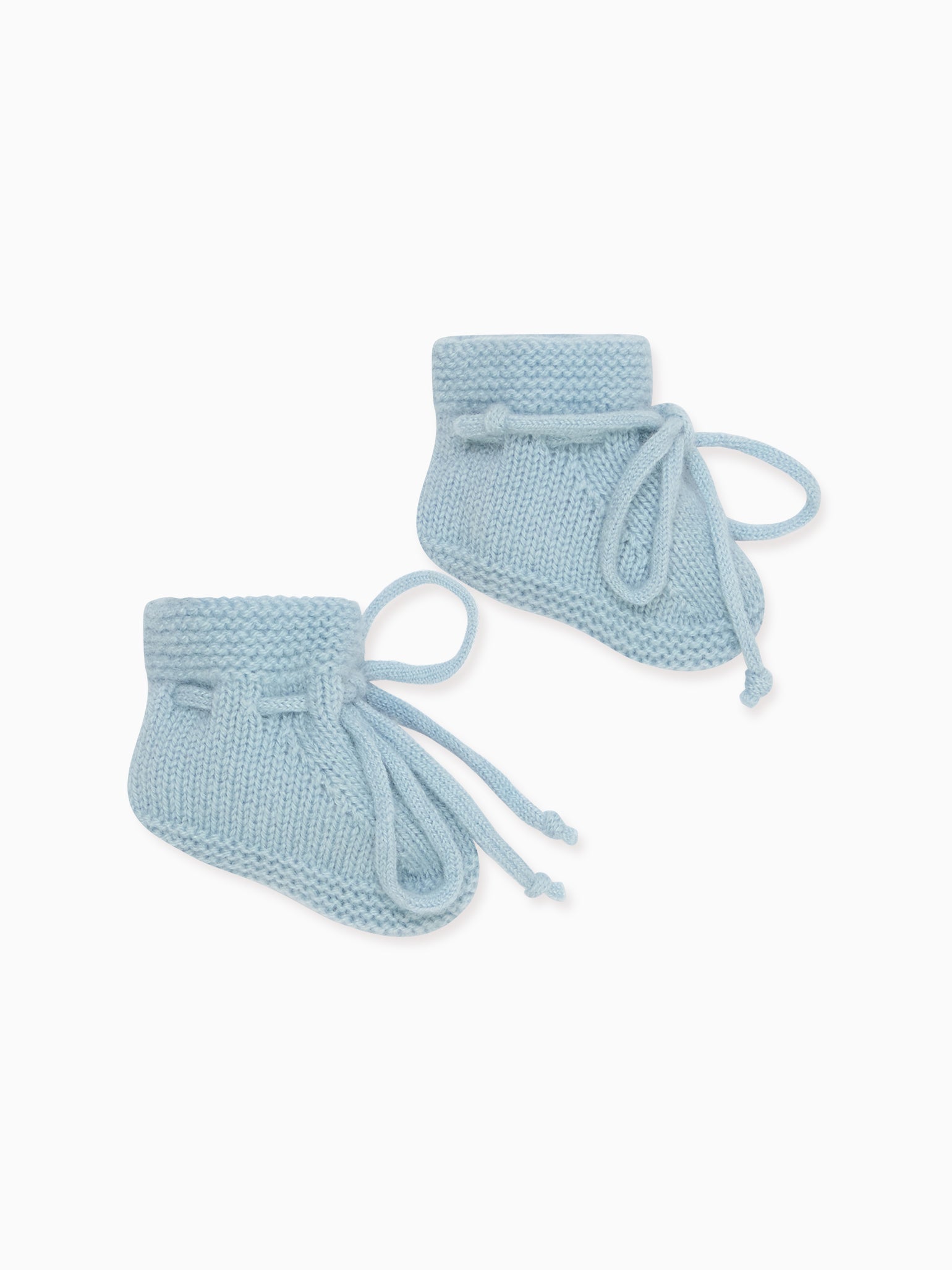 Blue Evita Cashmere Baby Booties