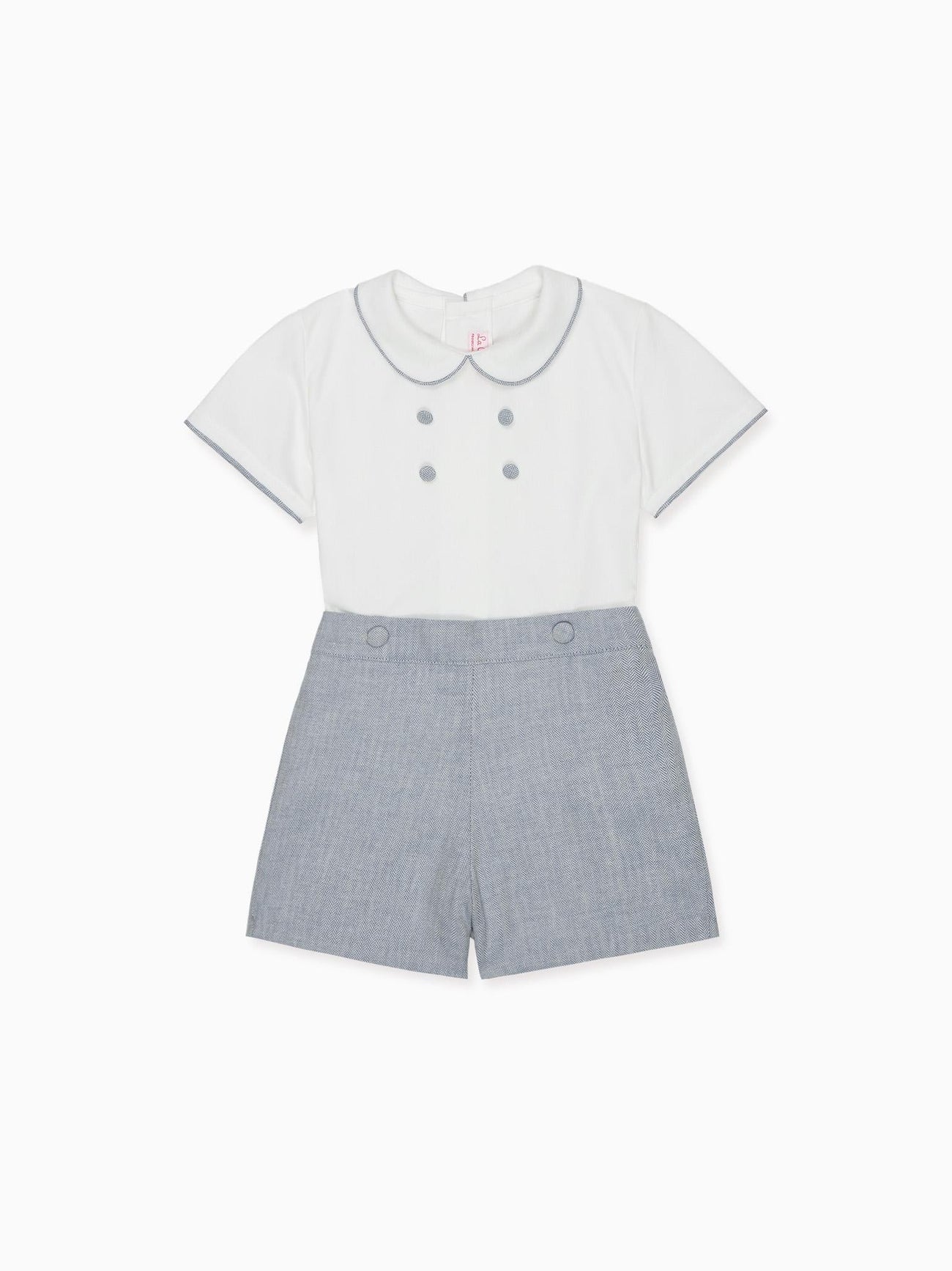 Dusty Blue Fantino Baby Boy Set