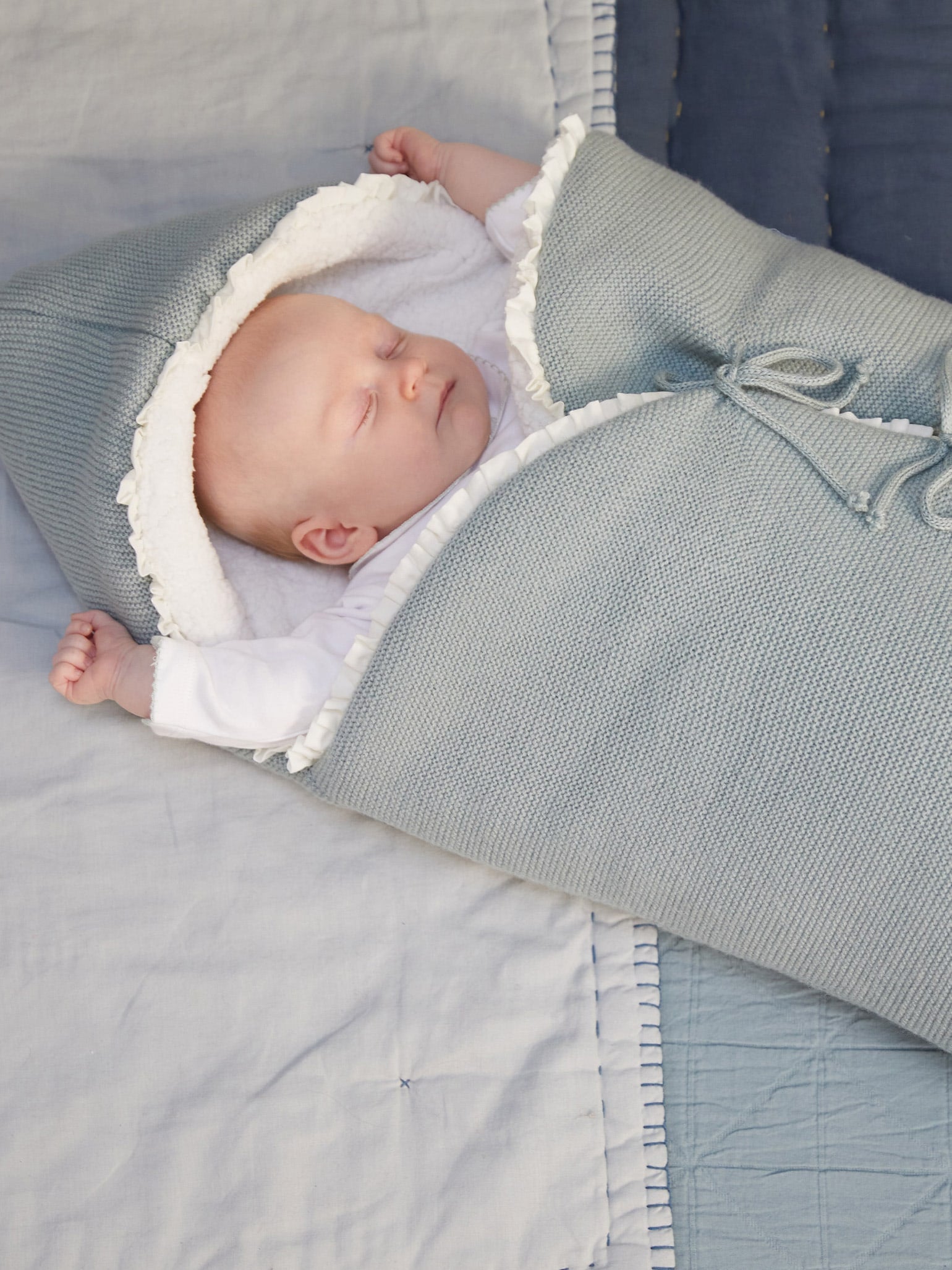 Sage Green Fatima Merino Baby Nest