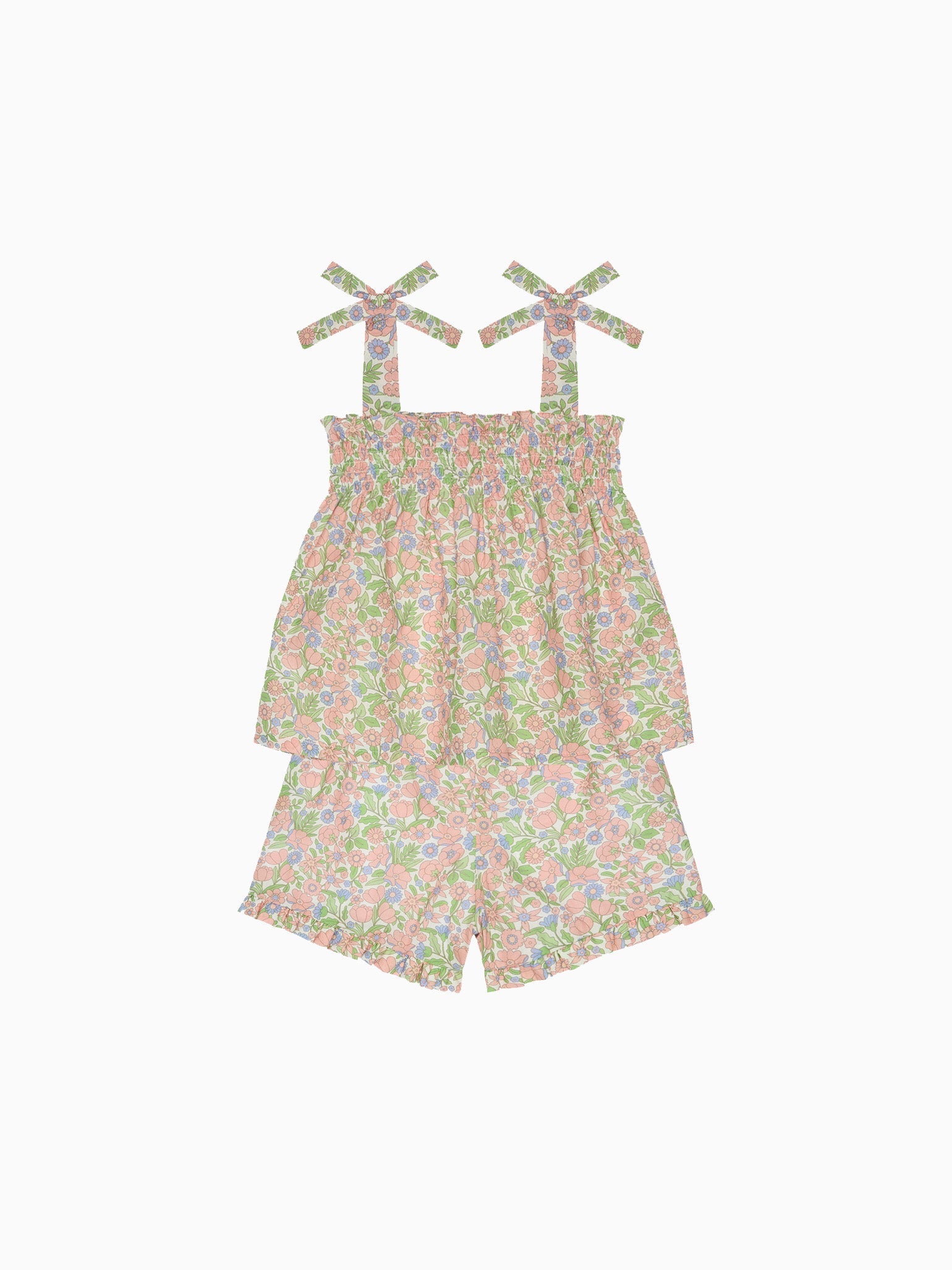 Coral Floral Felicity Girl Set