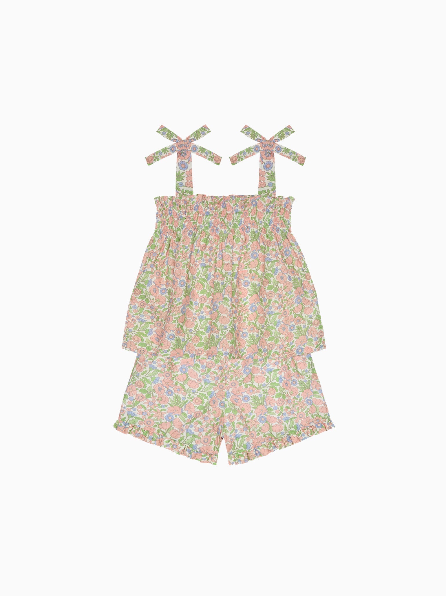 Coral Floral Felicity Girl Set