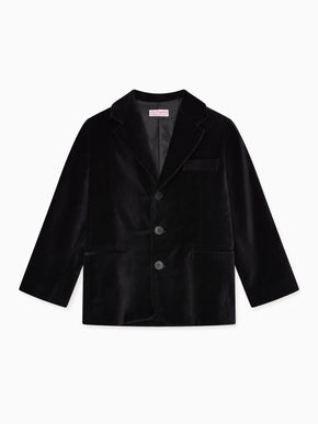 Black Fiesta Velvet Boy Jacket