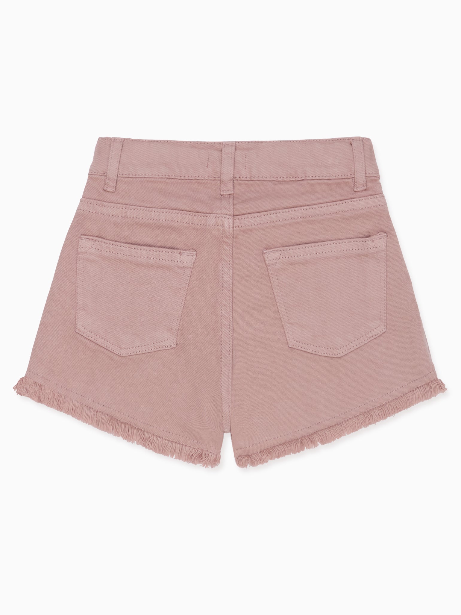 Dusty Pink Fleca Cotton Girl Shorts