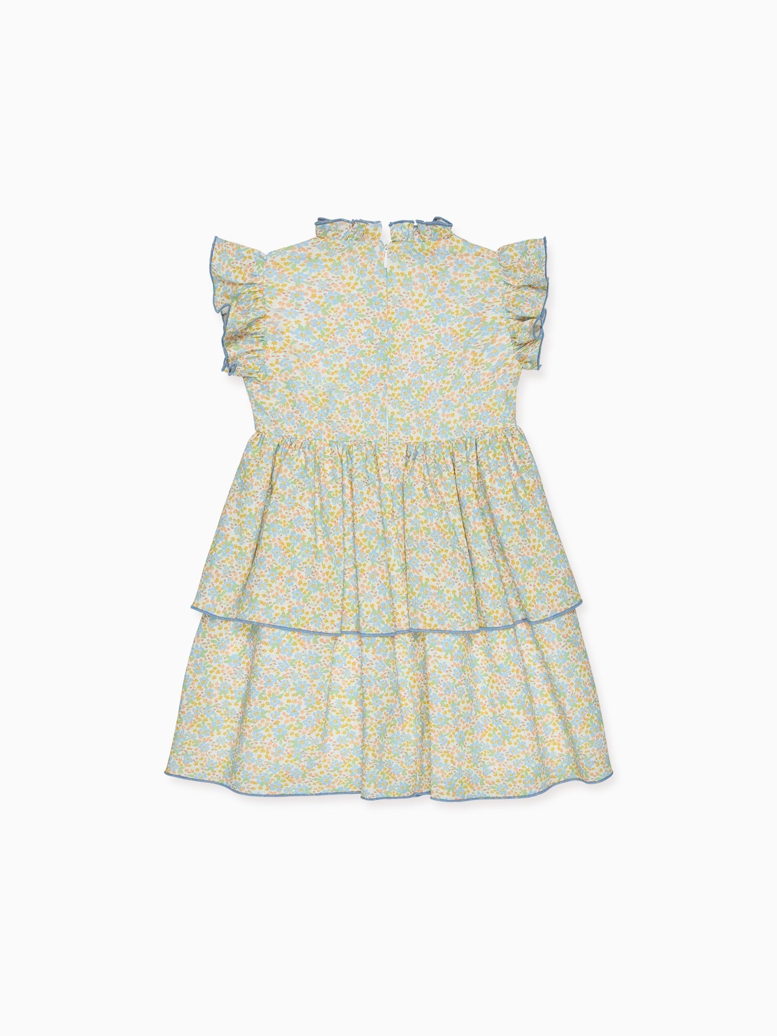 Blue Floral Florencia Girl Dress