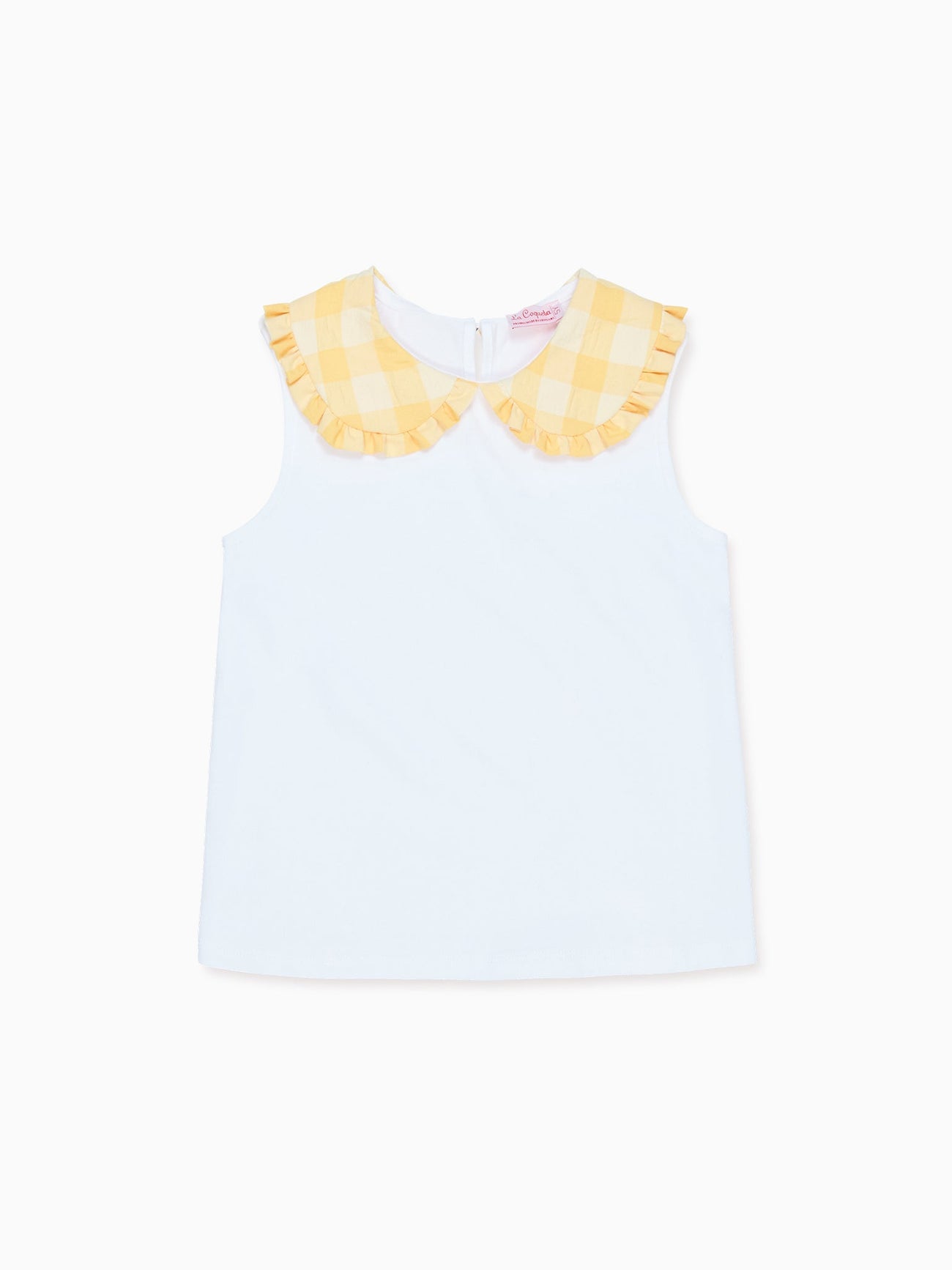 Yellow Gingham Florentina Girl Top