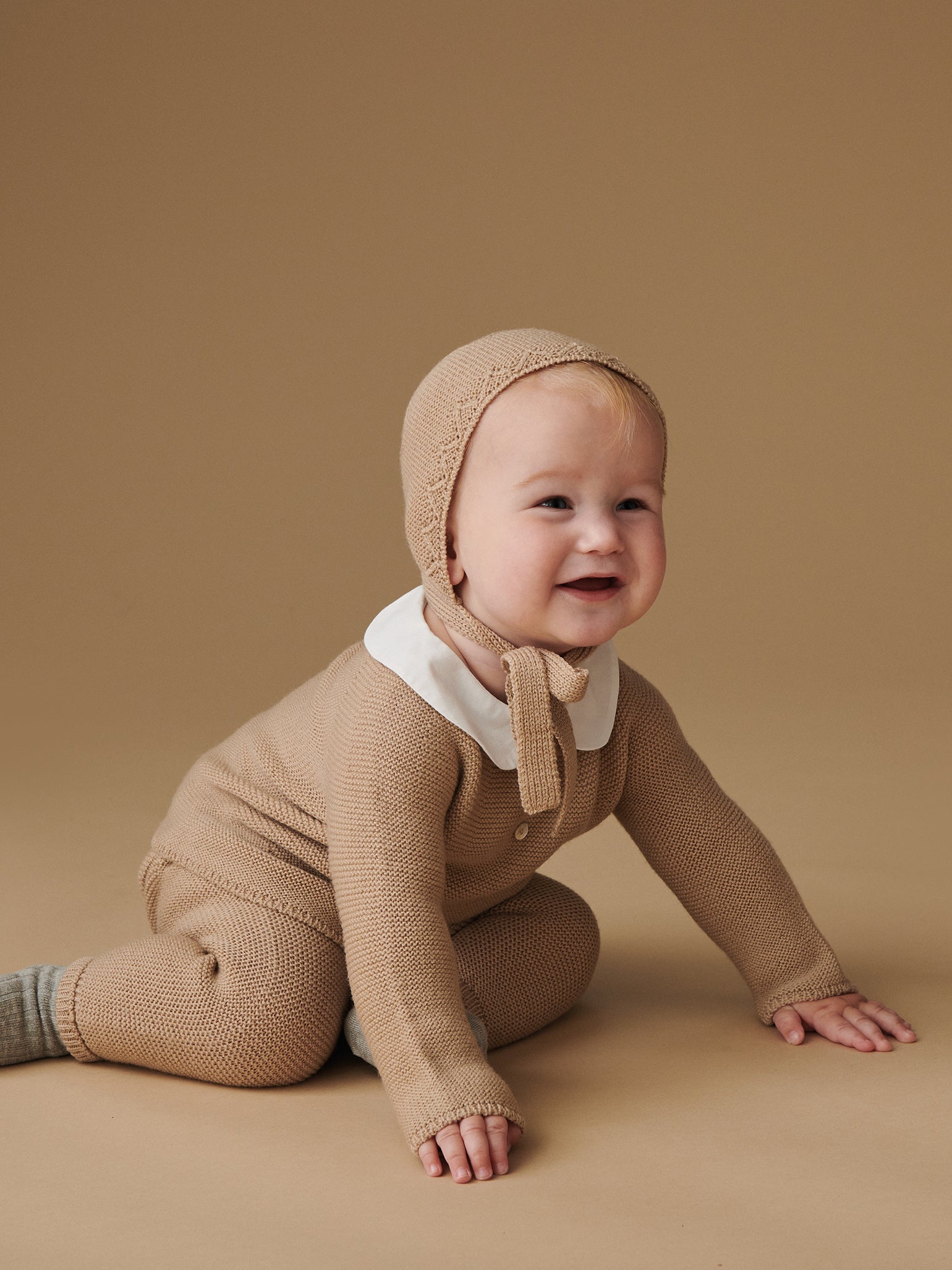 Camel Fonzo Merino Baby Knitted Set