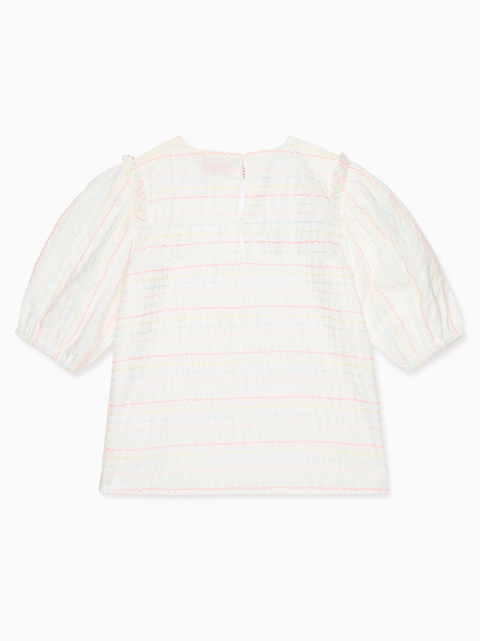 White Neon Stripe Francesca Girl Shirt