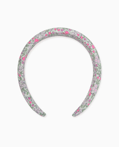 Fuchsia Floral Girl Wide Hairband