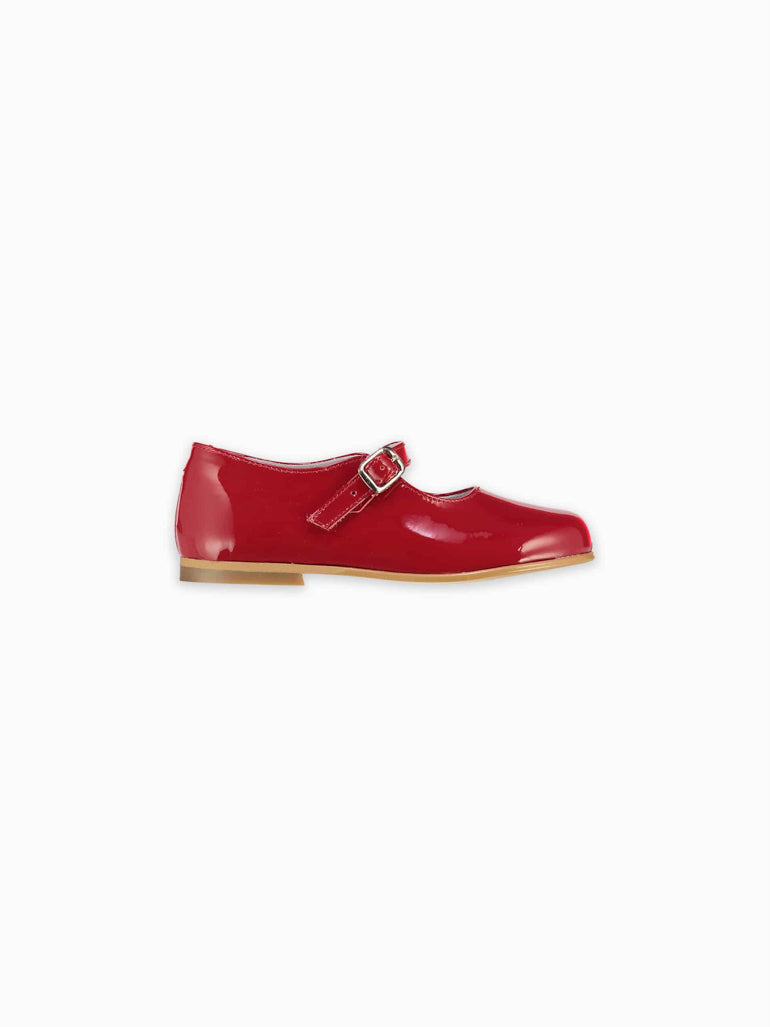 Red Patent Girl Mary Jane Shoes