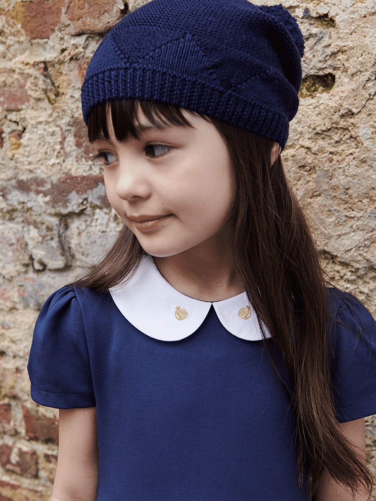 Navy Gabriela Girl Dress