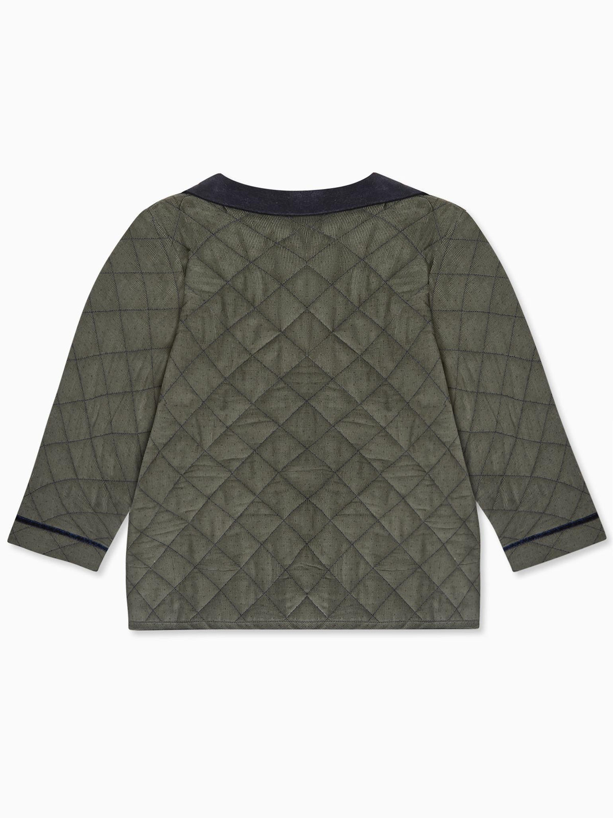 Olive Polka Dot Gabriella Girl Jacket
