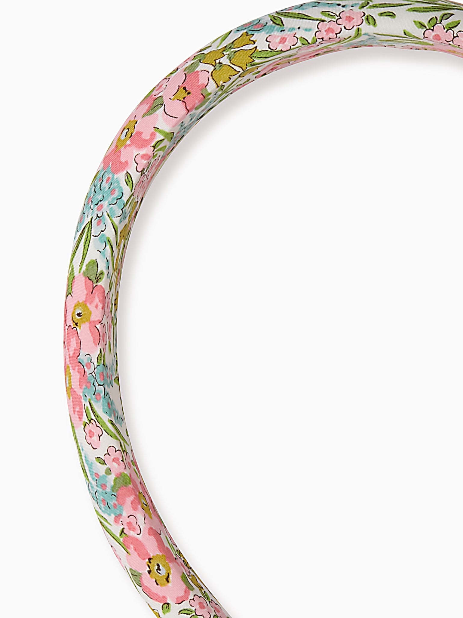 Pink Floral Girl Wide Headband