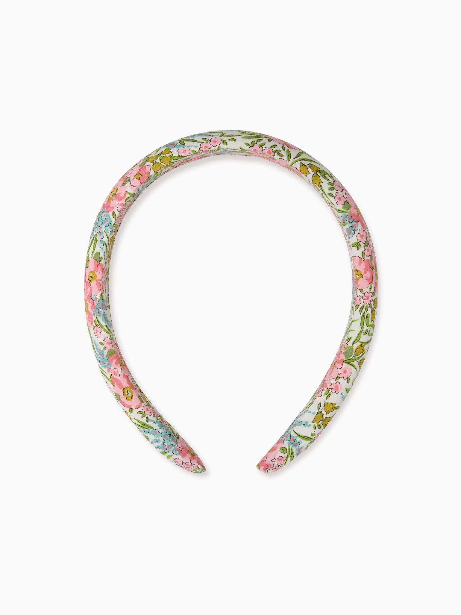 Pink Floral Girl Wide Headband