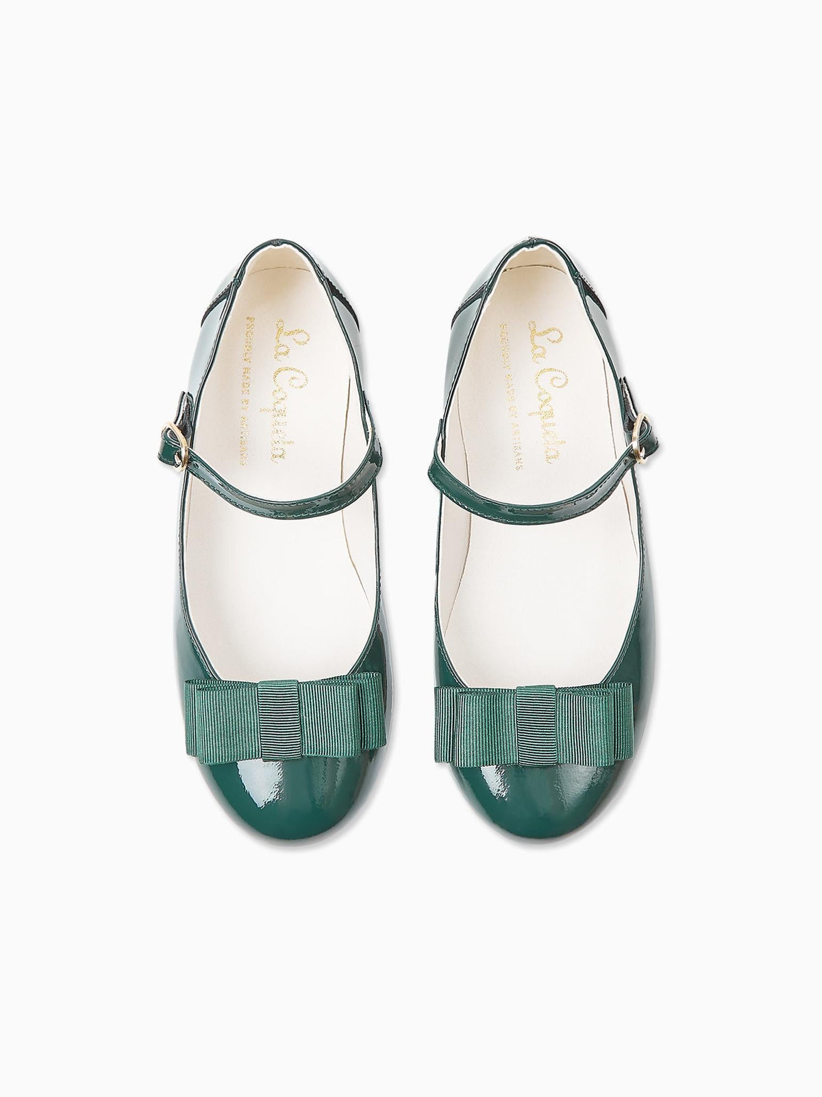 Patent Green Leather Girl Bow Mary Jane Shoes