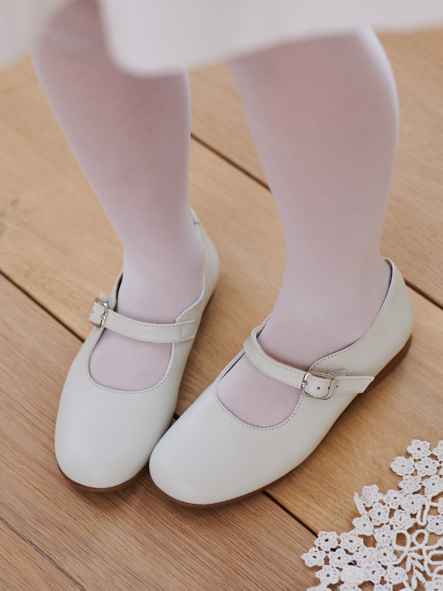 Ivory Ceremony Kids Tights