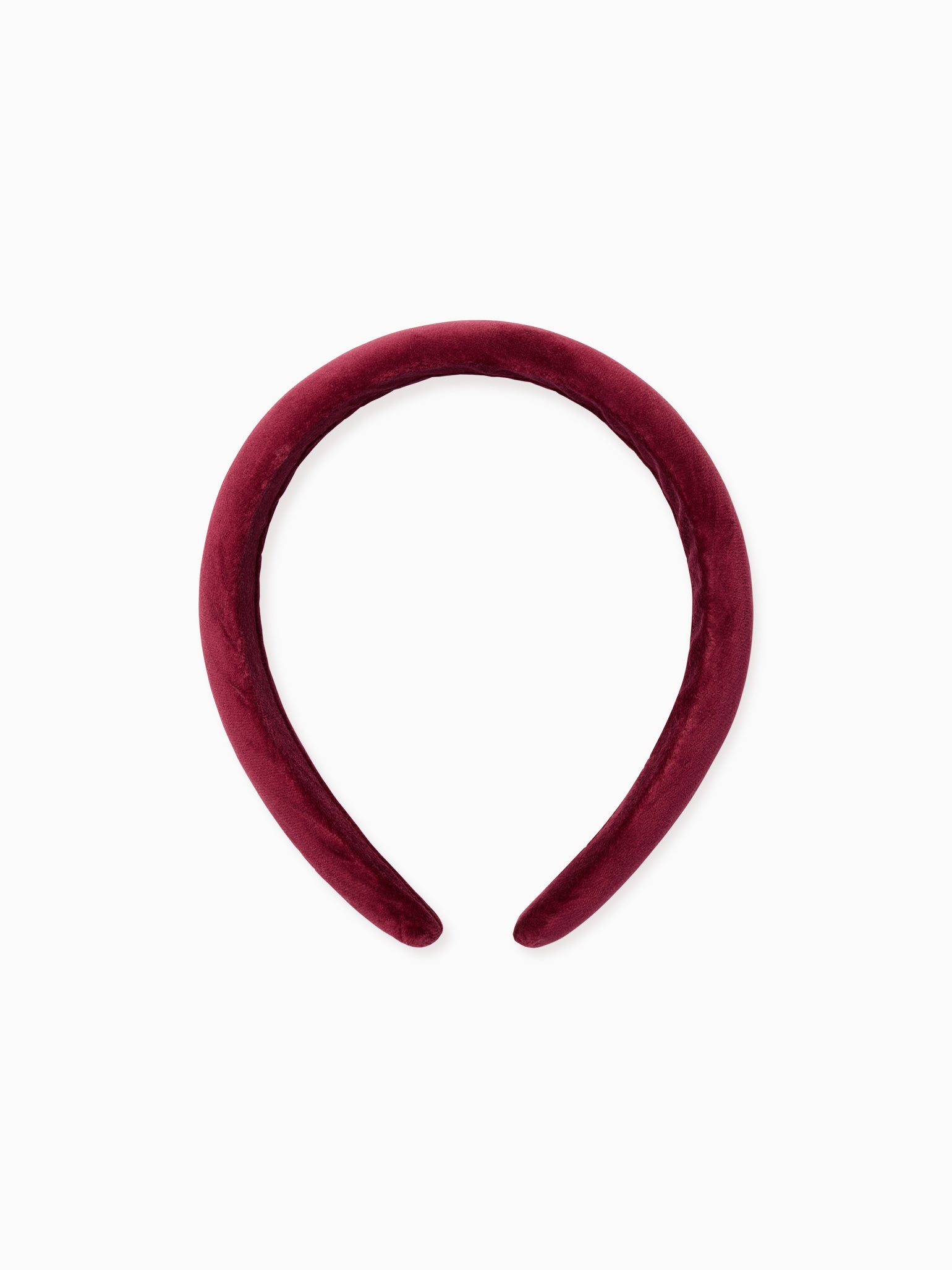 Burgundy Velvet Girl Wide Headband