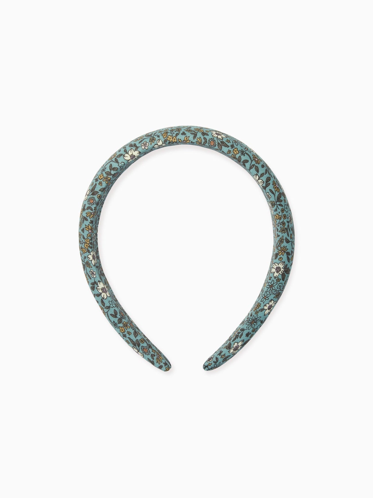 Blue Floral Girl Wide Hairband