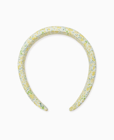 Yellow Floral Girl Wide Hairband