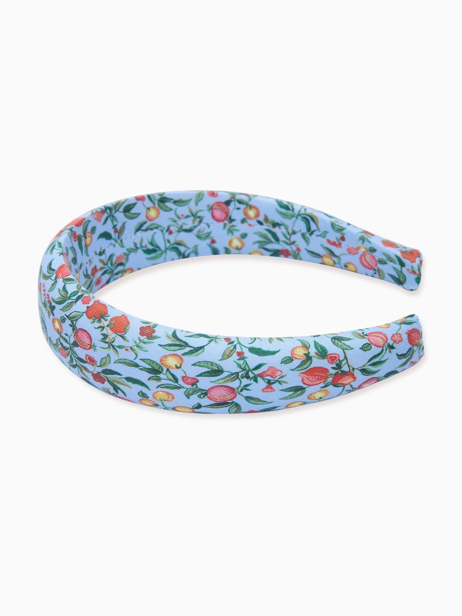 Blue Pomegranate Girl Wide Headband