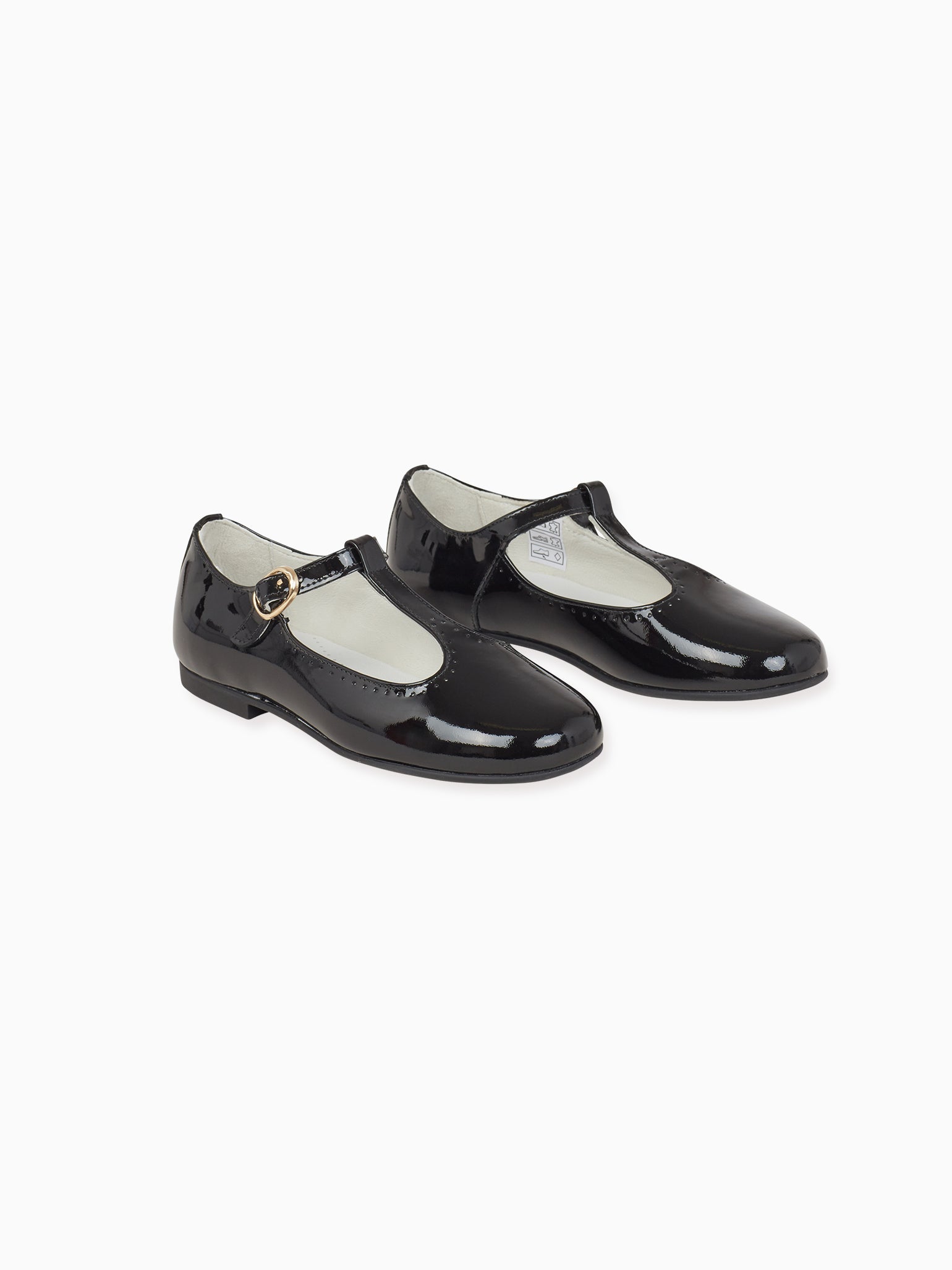 Black Patent Girl T-Bar Shoes