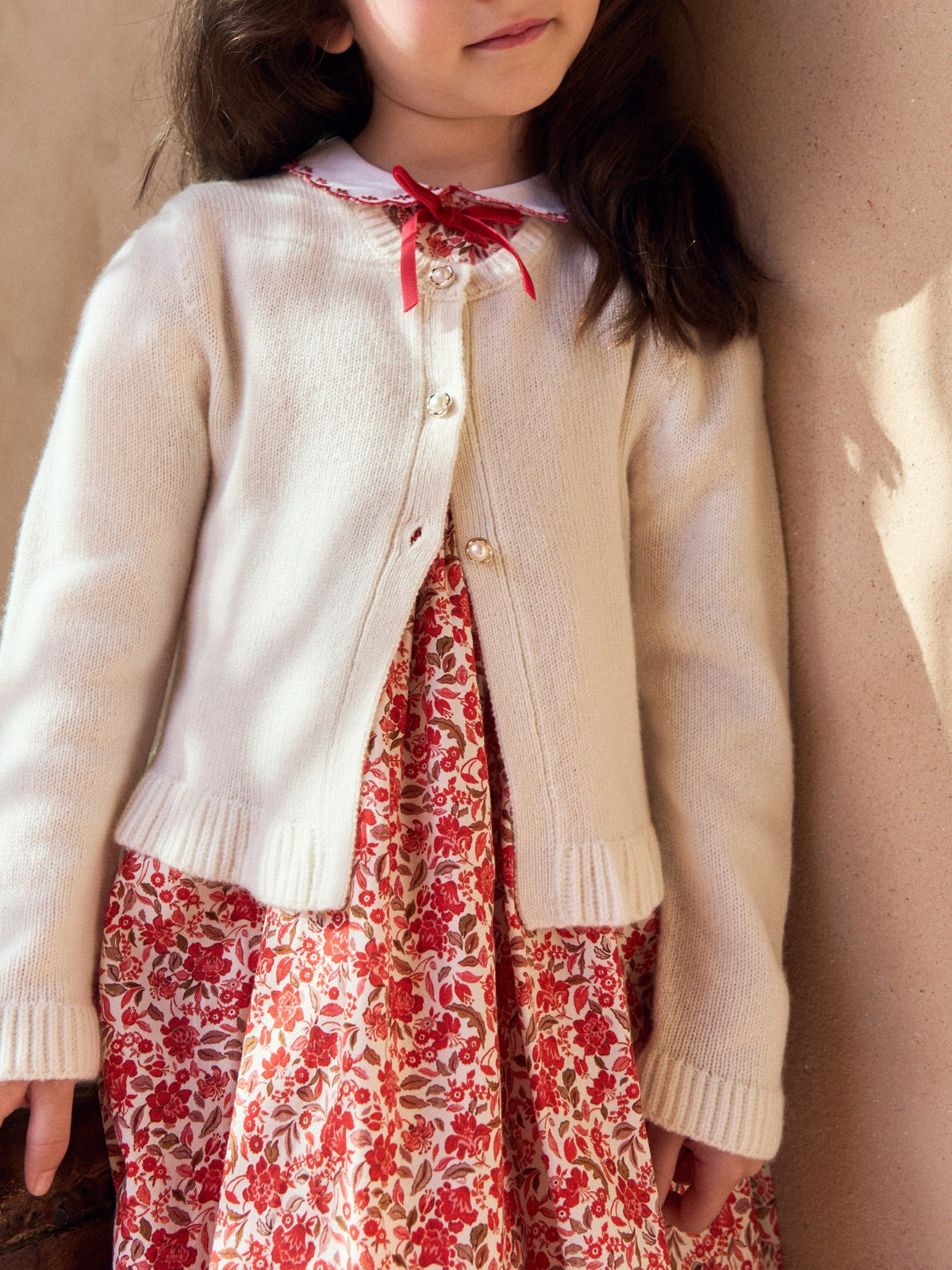 Ivory Jupiter Cashmere Girl Cardigan