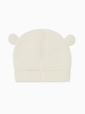 Ivory Gloria Cashmere Baby Hat