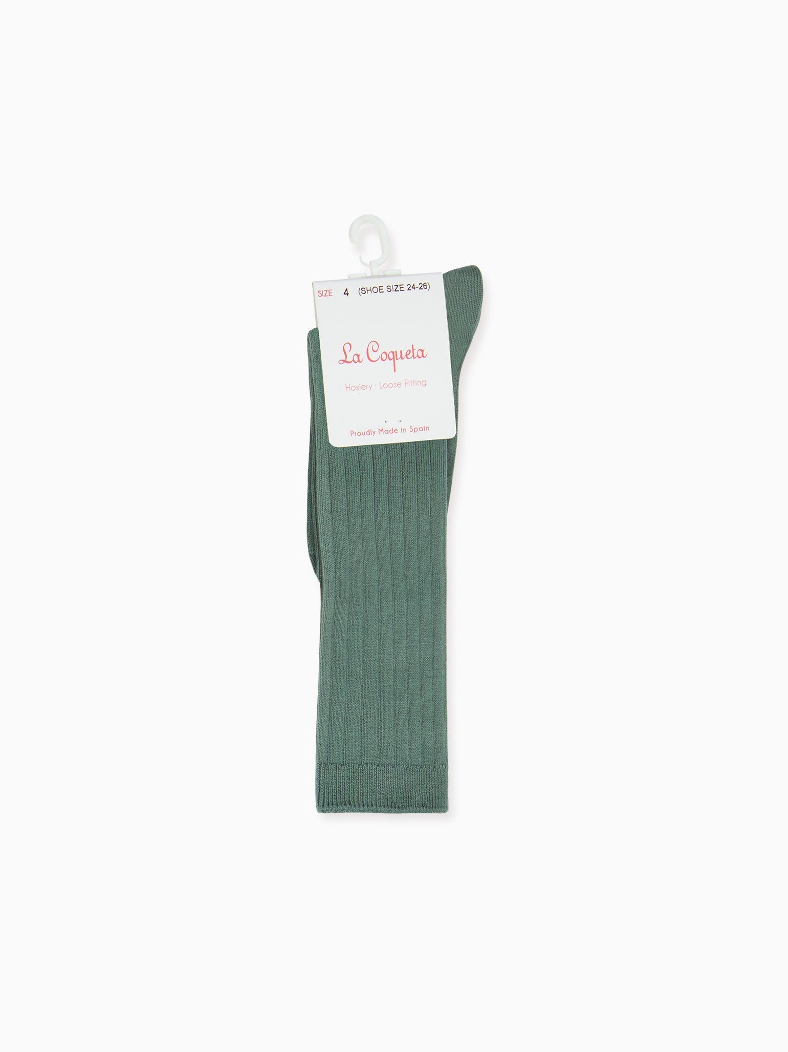 Fern Ribbed Knee High Kids Socks