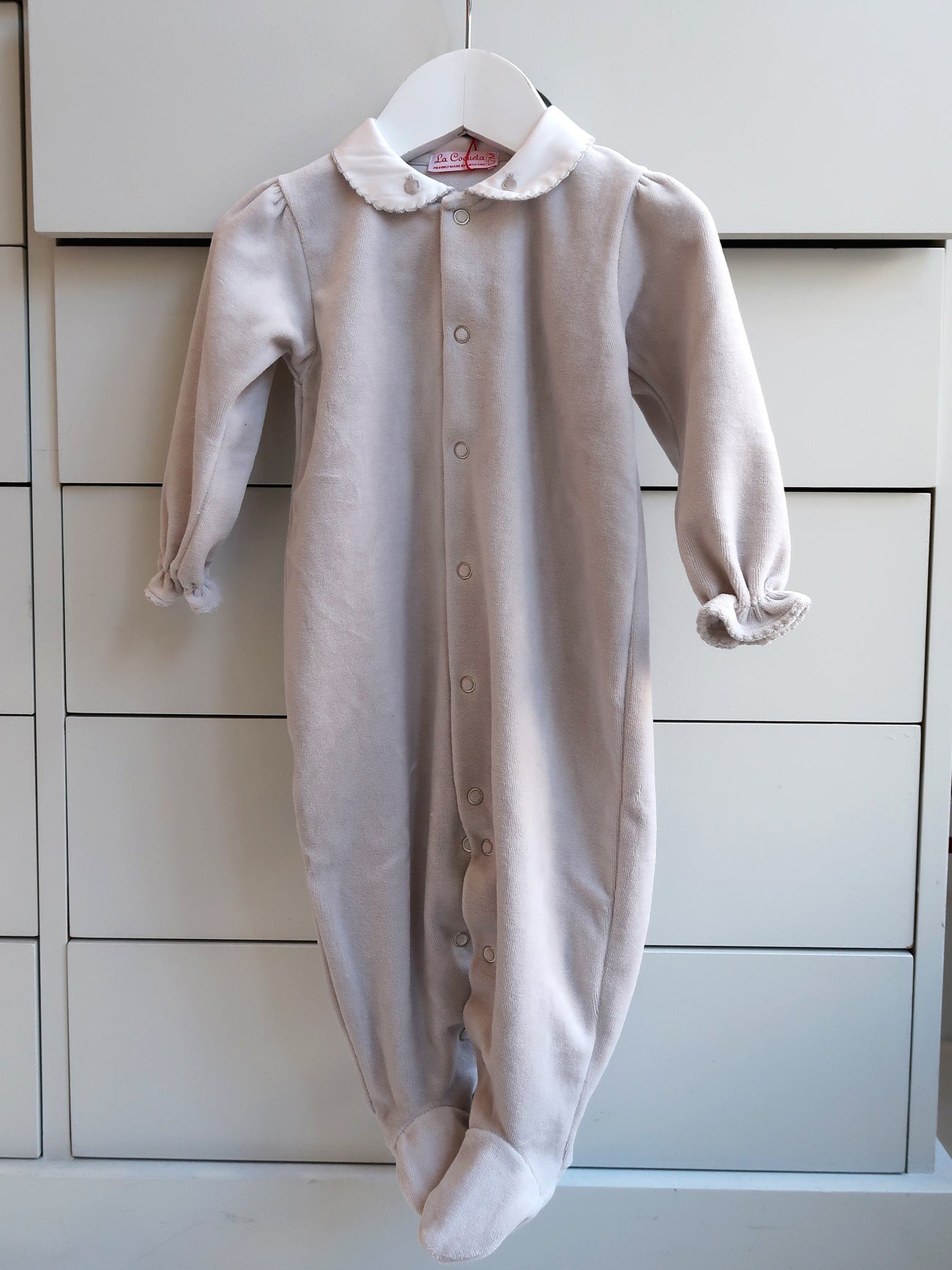 Grey Luna Baby Sleepsuit