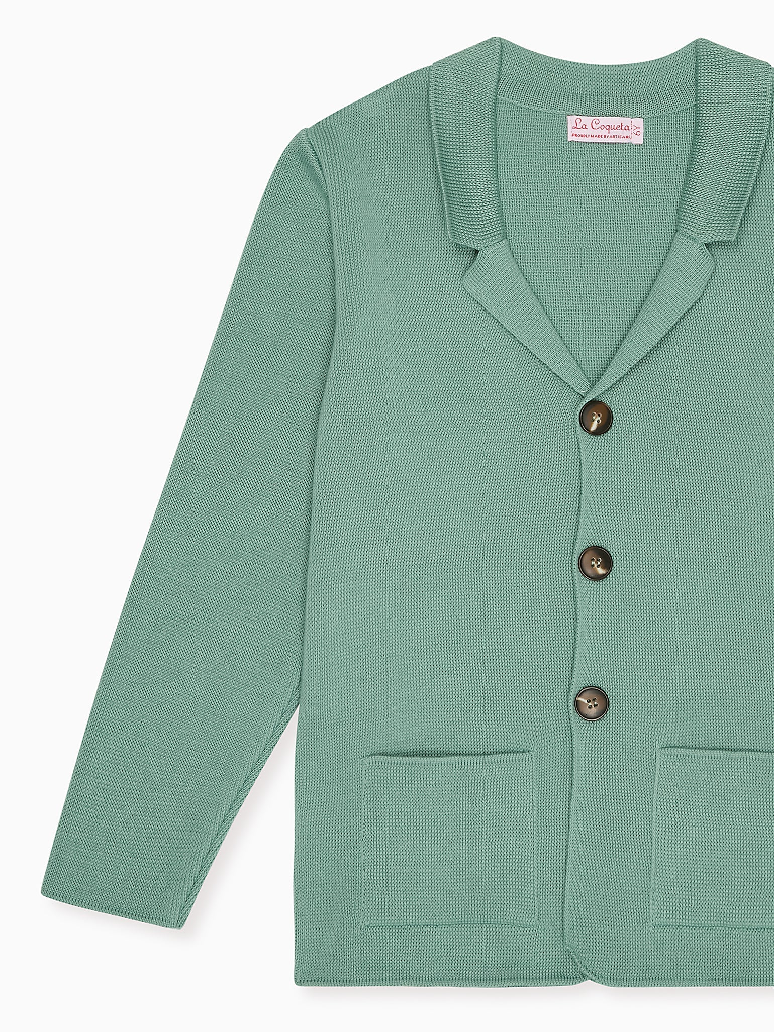 Sage Hector Cotton Boy Cardigan