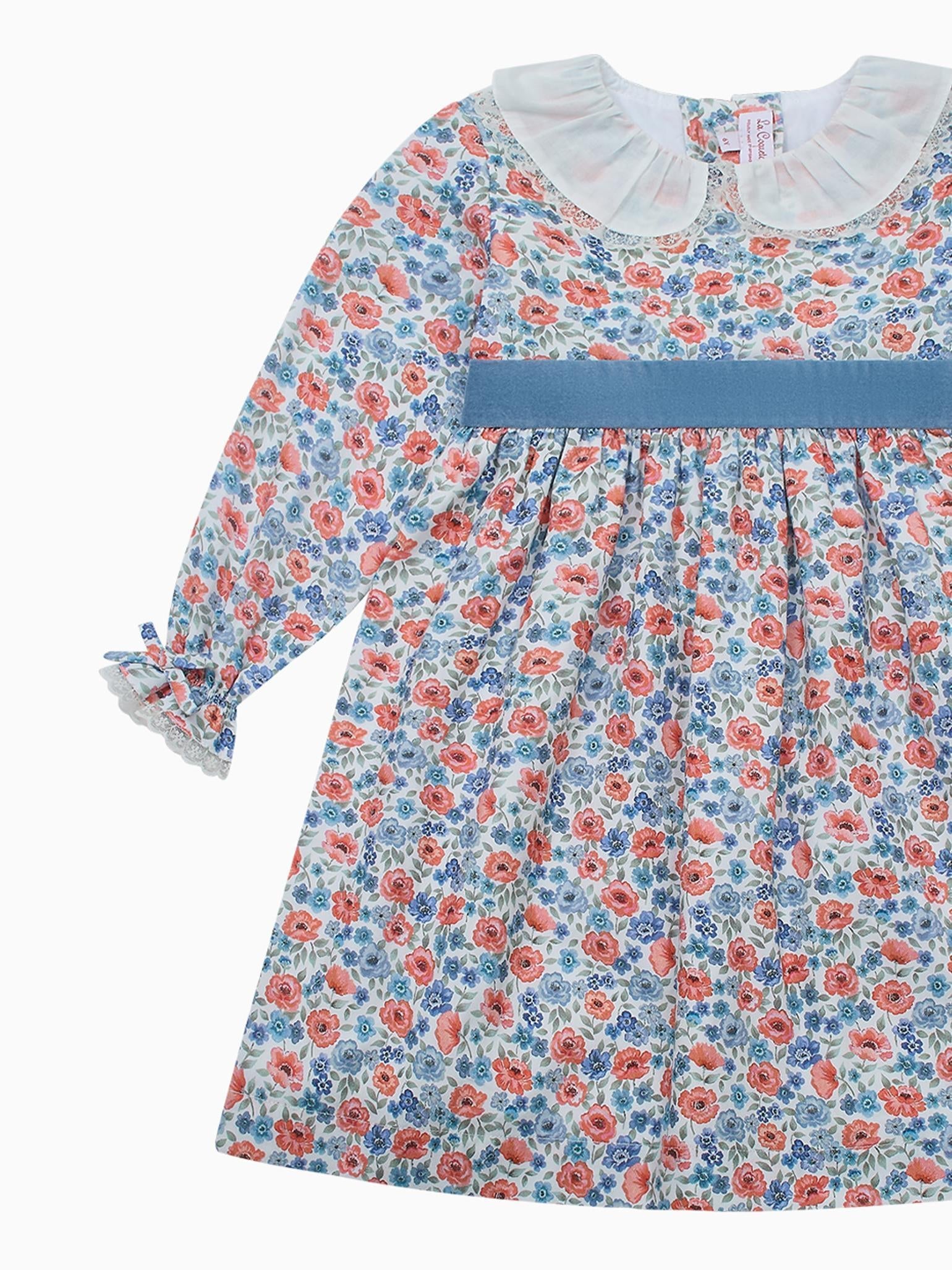 Pink Floral Helena Girl Dress
