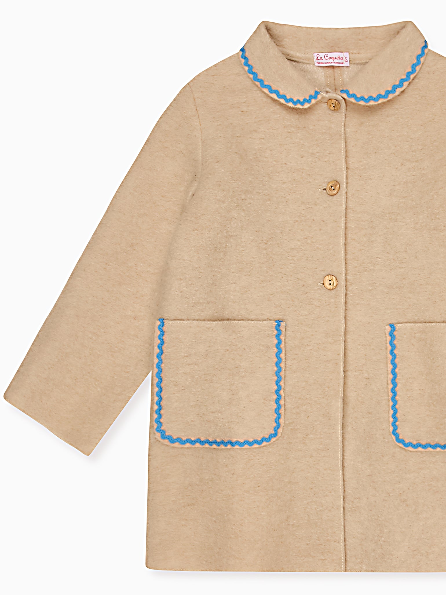 Beige Henrietta Girl Coat
