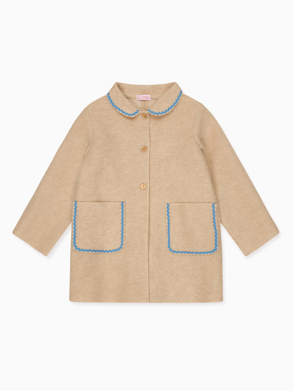 Beige Henrietta Girl Coat