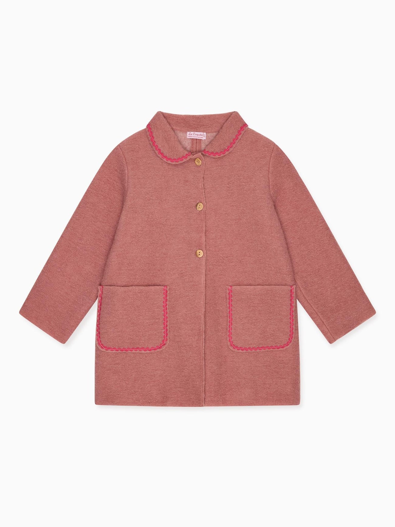Dusty Pink Henrietta Girl Coat