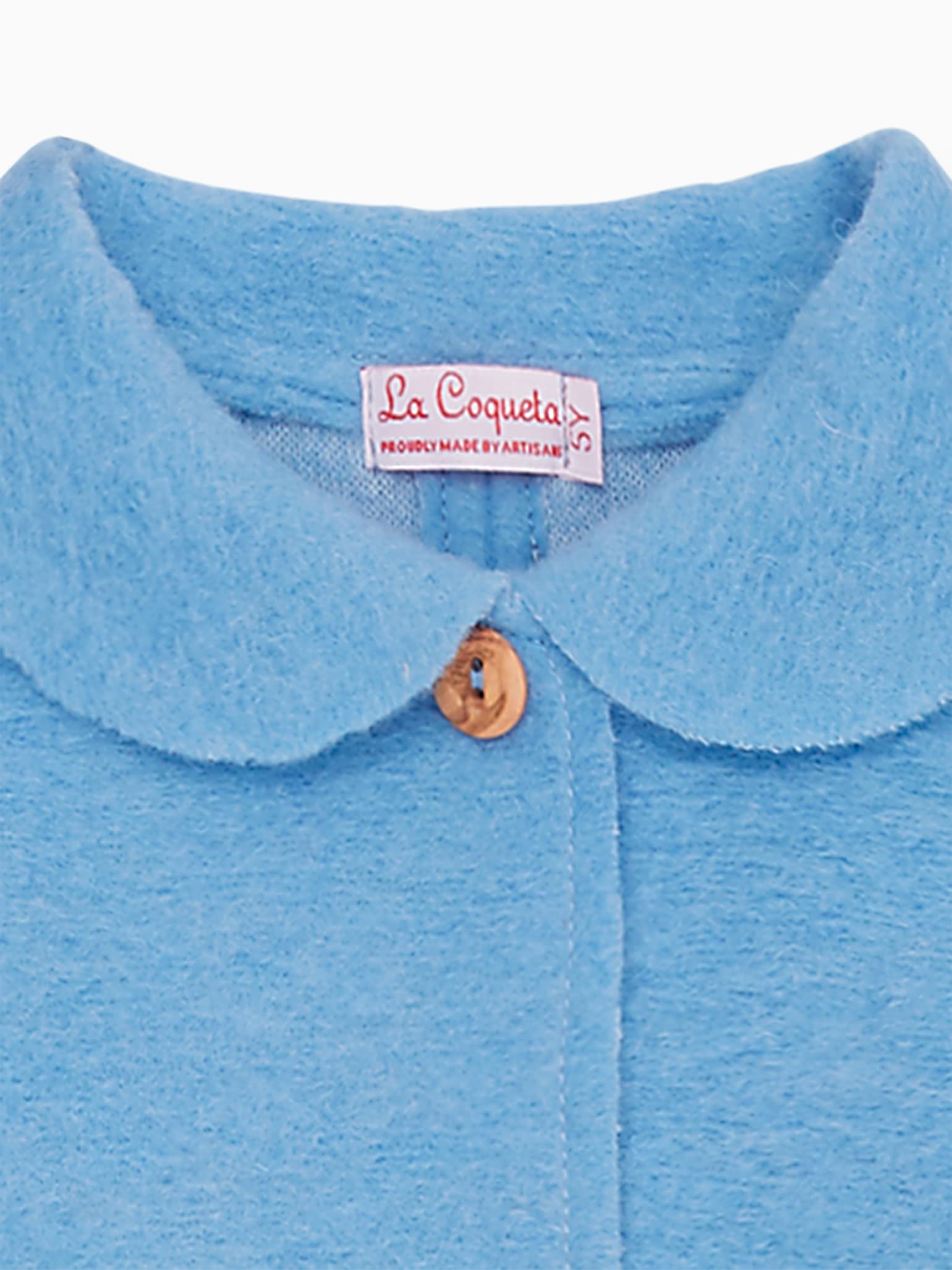 Blue Henrietta Girl Wool Coat