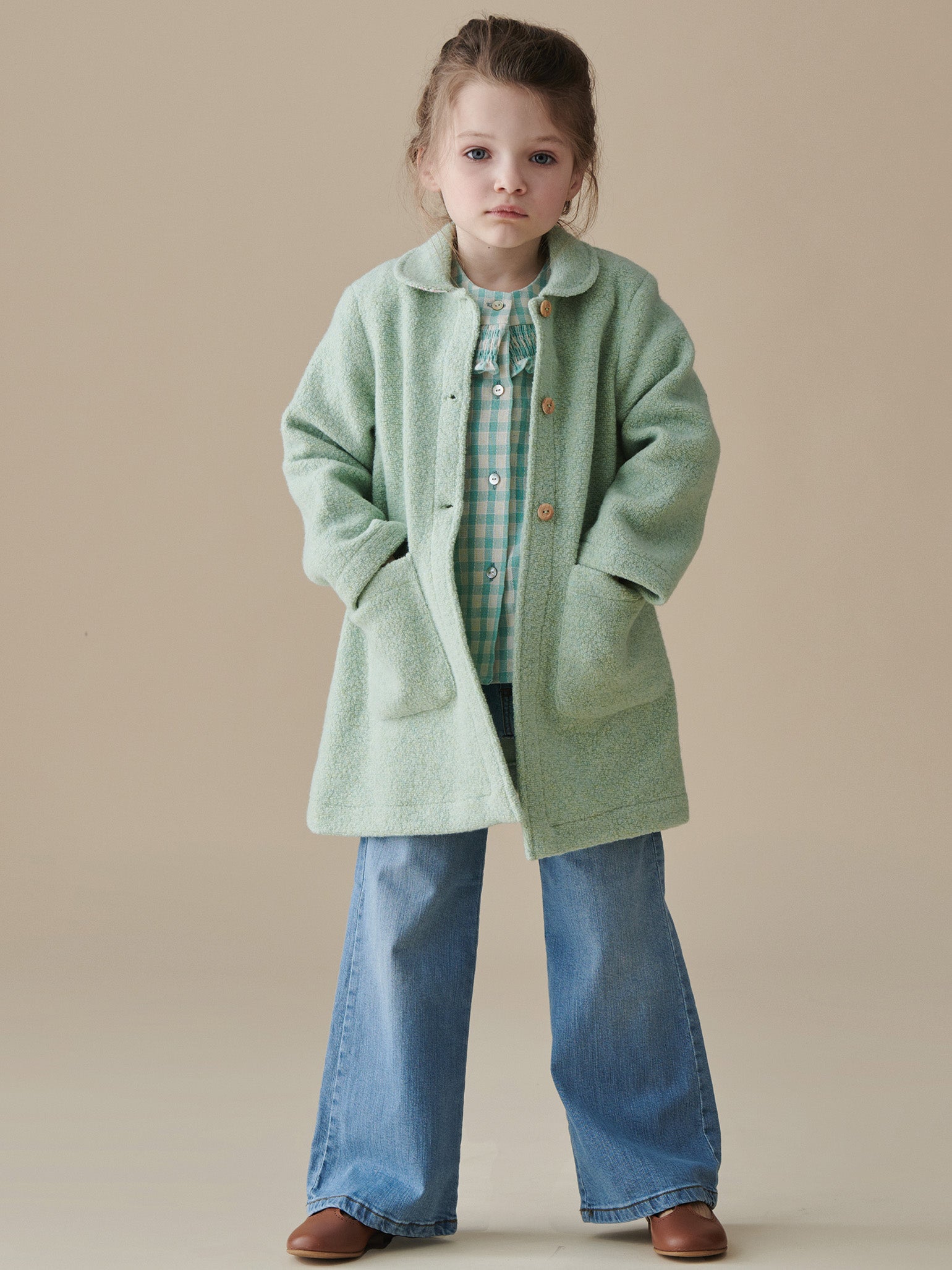 Sage Henrietta Girl Coat