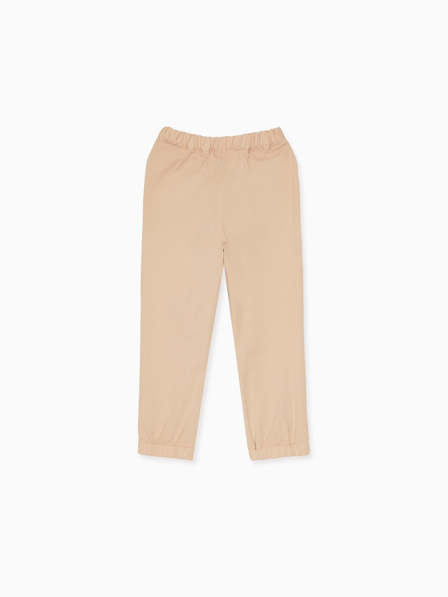 Beige Hugo Boy Cotton Trousers