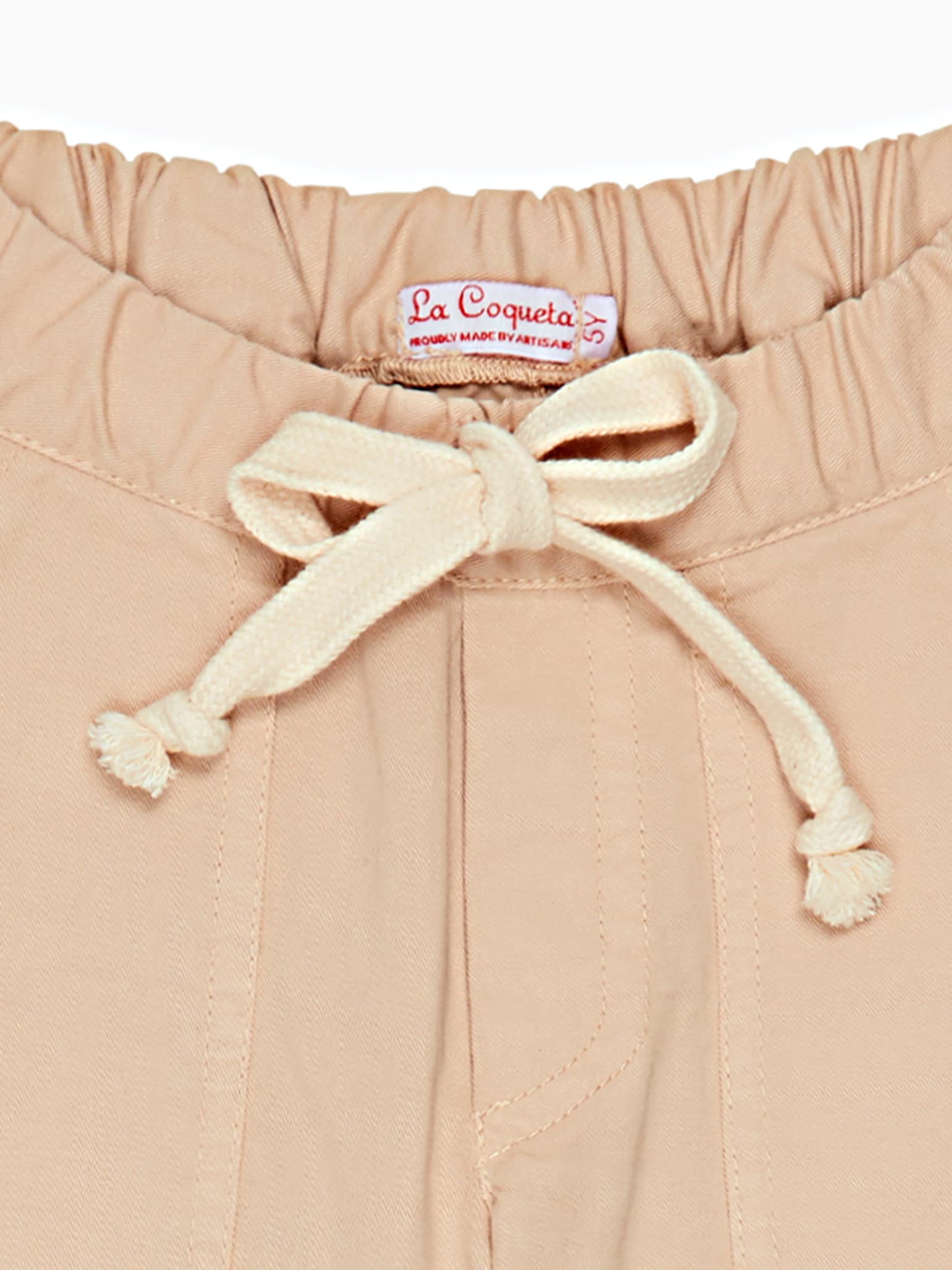 Beige Hugo Boy Cotton Trousers