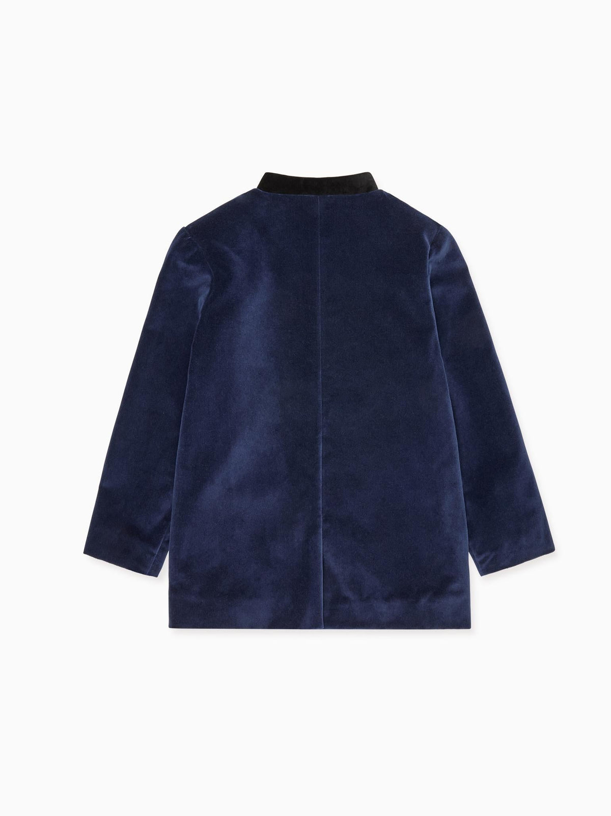 Navy Hugo Velvet Boy Jacket