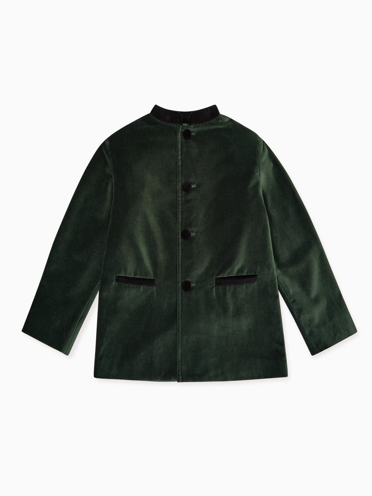 Dark Green Hugo Velvet Boy Jacket