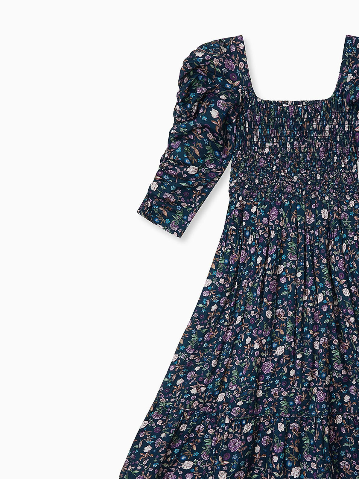 Navy Floral Ines Women Long Dress
