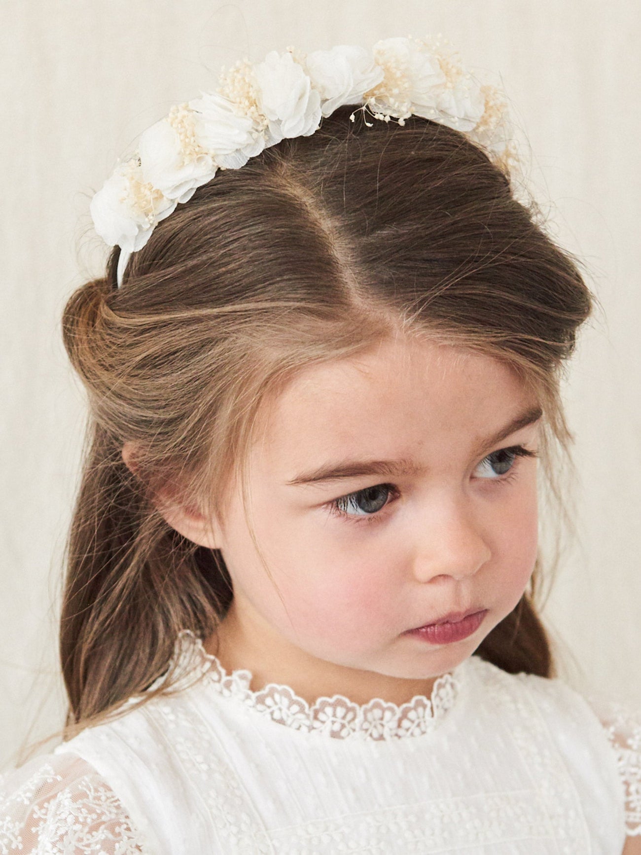 Ivory Iria Flower Girl Headband