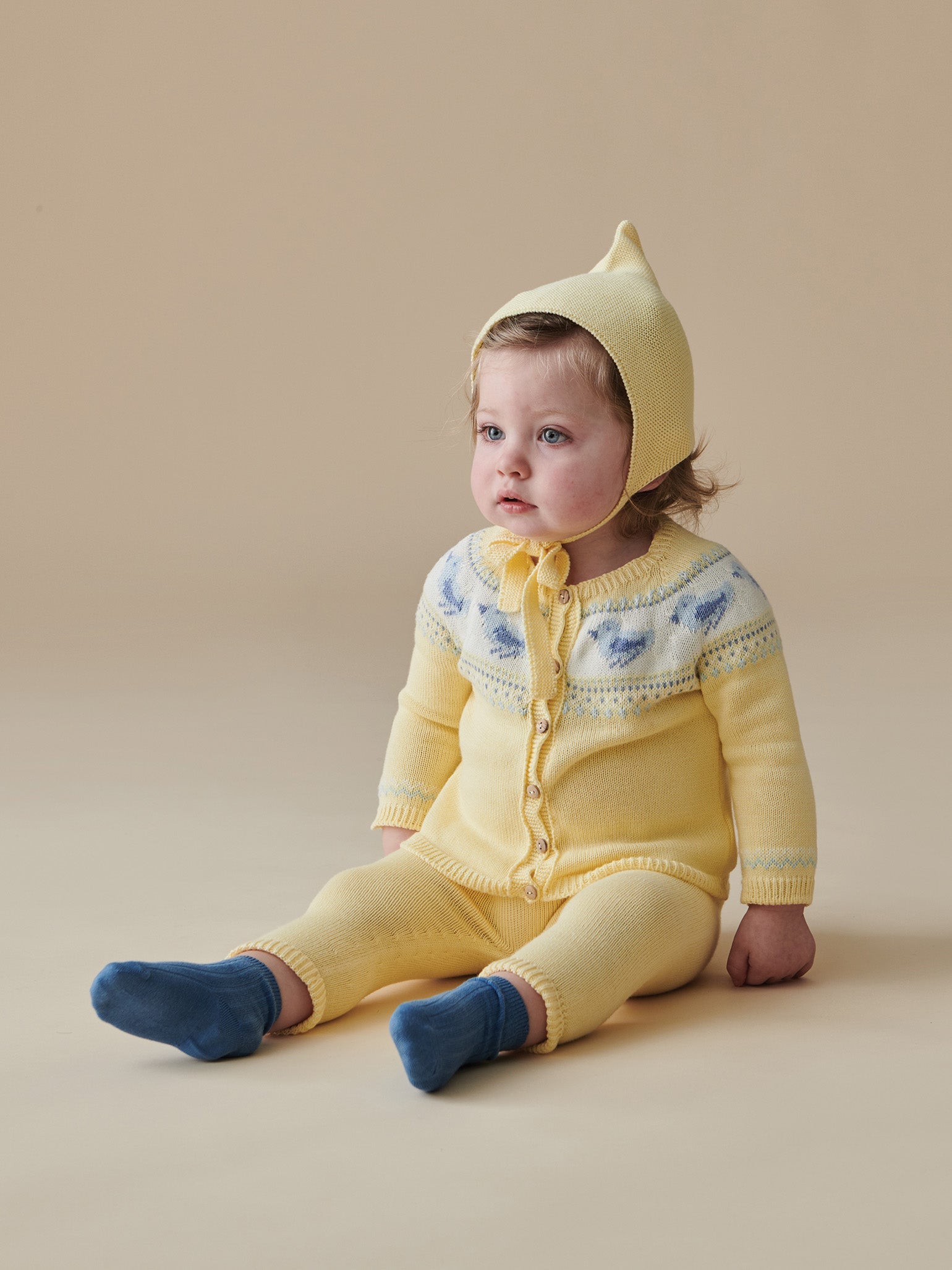 Lemon Isa Cotton Baby Knitted Set