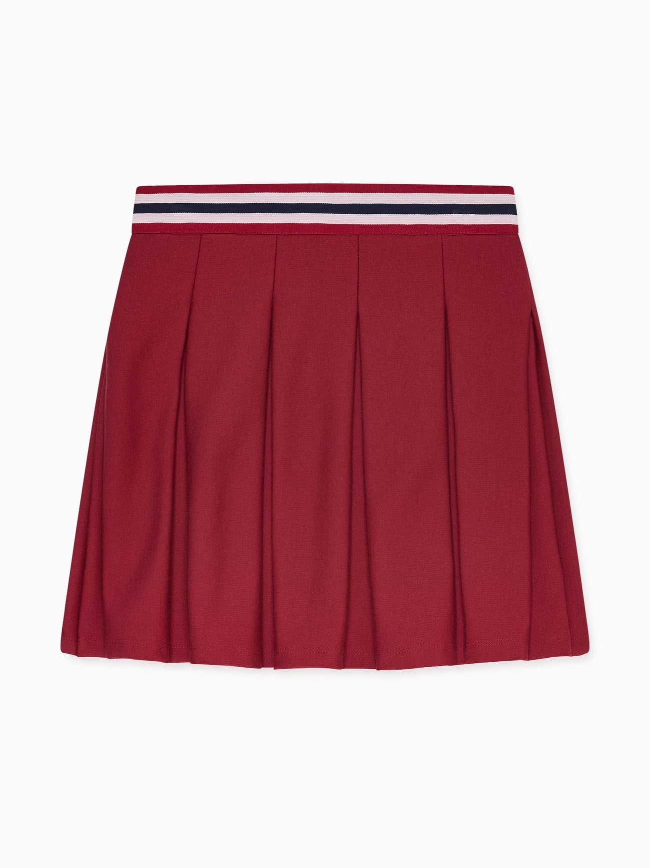 Burgundy Isabela Girl Pleated Skirt